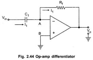 Read more about the article Ideal Active Op Amp Differentiator circuit