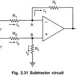 Subtractor using Op Amp or Difference Amplifier Circuit