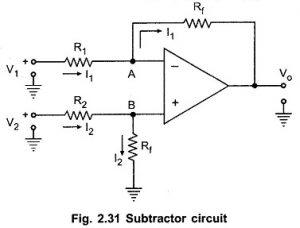 Read more about the article Subtractor using Op Amp or Difference Amplifier Circuit