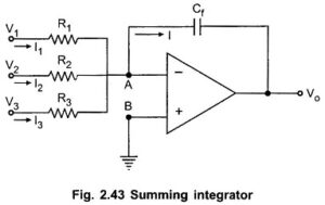 Read more about the article Summing Integrator Circuit