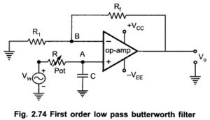 Read more about the article First Order Low Pass Butterworth Filter