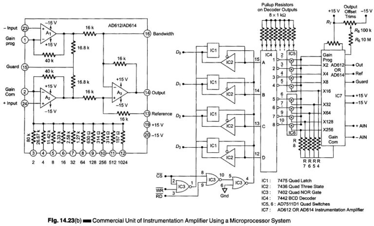 Instrumentation Amplifier Circuit - EEEGUIDE.COM