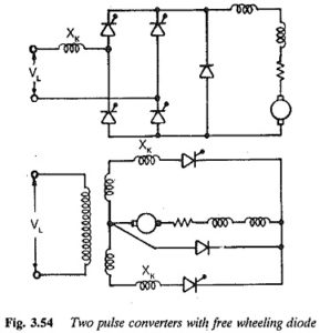 Read more about the article Two pulse converters with freewheeling diode