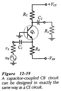 Read more about the article Capacitor Coupled Common Base Amplifier