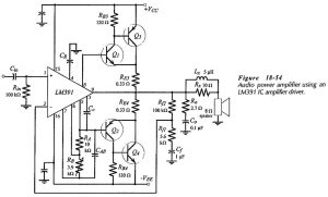 Read more about the article Audio Power Amplifier using IC Amplifier Driver