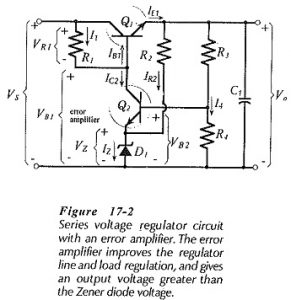 Transistor Series Voltage Regulator | Error Amplifier Working