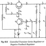 Controlled Transistor Series Regulator with Short Circuit Protection