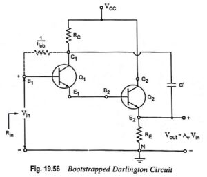 Read more about the article Bootstrapped Darlington Circuit Operation and its Equivalent Circuit