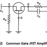 Common Gate JFET Amplifier and its AC Equivalent Circuit