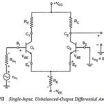 Single Input Unbalanced Output Differential Amplifier