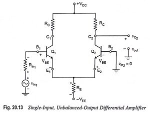 Read more about the article Single Input Unbalanced Output Differential Amplifier
