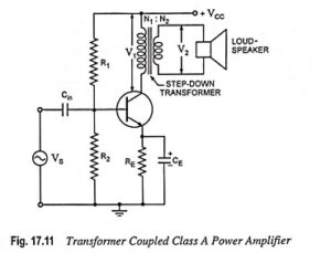 Read more about the article Transformer Coupled Class A Power Amplifier