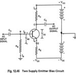 Two Supply Emitter Bias Circuit