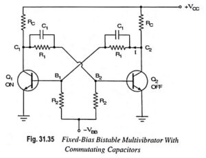 Read more about the article Commutating Capacitor in Bistable Multivibrator or Speed up Capacitor